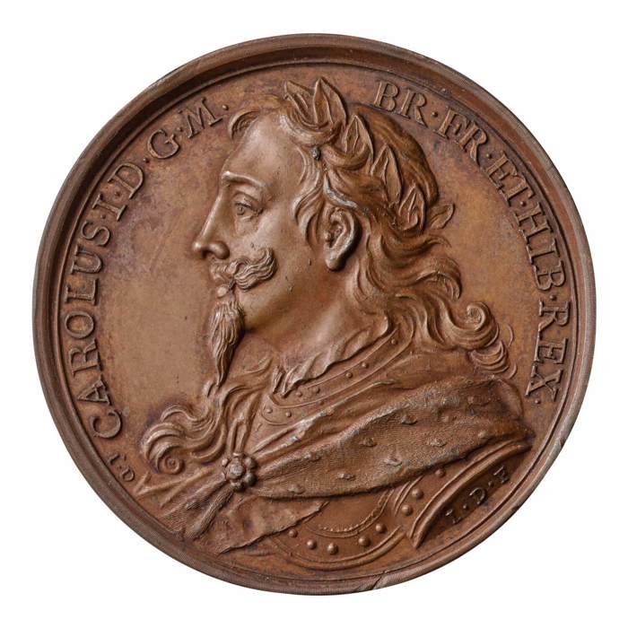 Charles I 1649 (Dassier c.1734) Bronze Medal 