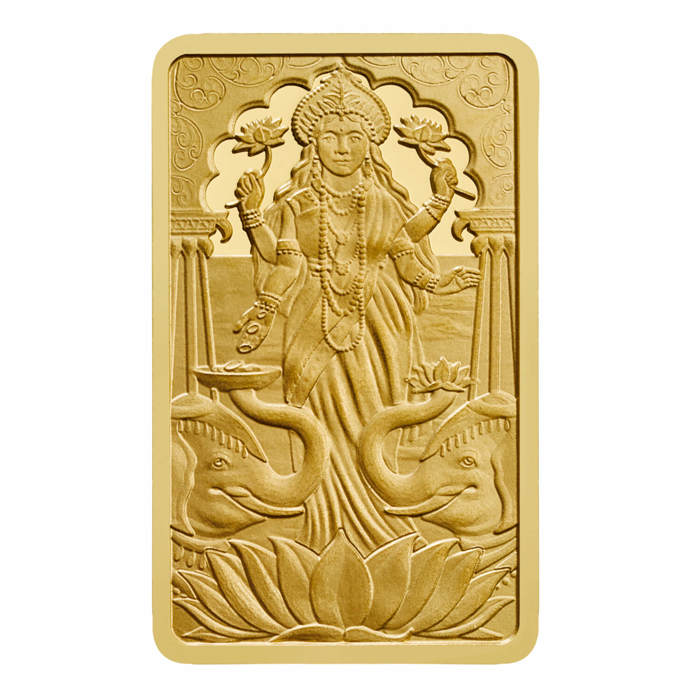 Lakshmi 1g Gold Bullion Minted Bar