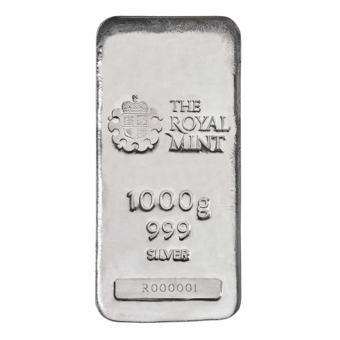 1kg Silver Bullion Cast Bar