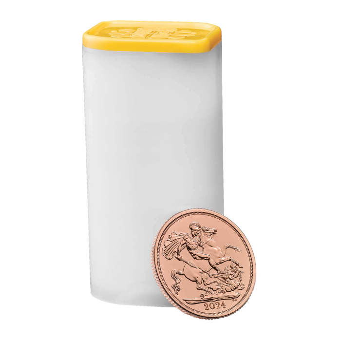 The Sovereign 2024 Twenty Five Bullion Coin Tube