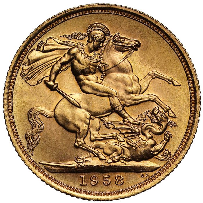 1958 Queen Elizabeth II Sovereign 