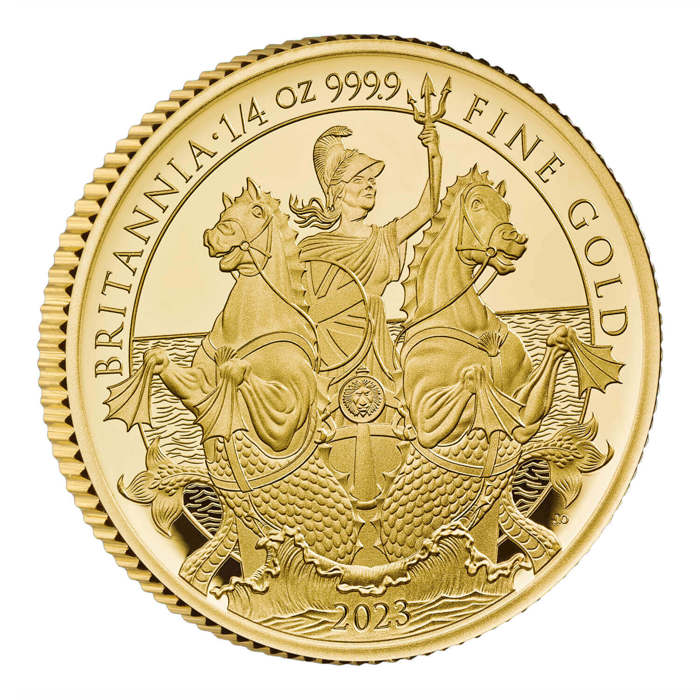 The Britannia 2023 UK 1/4oz Gold Proof Coin