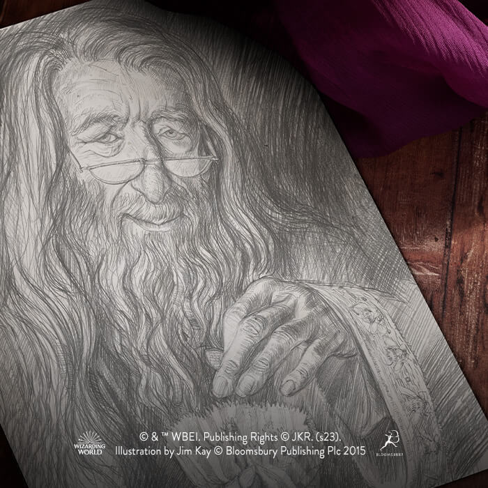 BEHIND THE PROFESSOR DUMBLEDORE DESIGN WITH JIM KAY