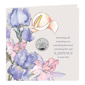 2024 Wedding Silver Sixpence