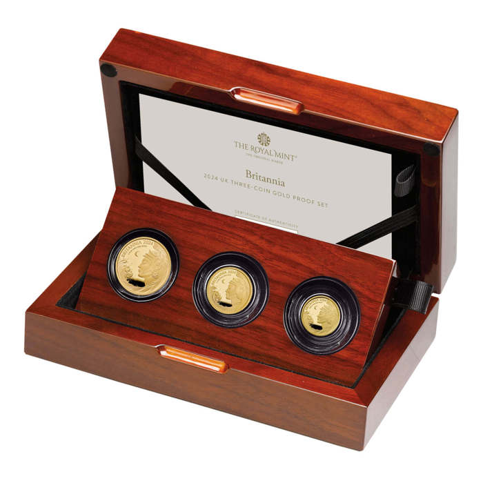 2024 Britannia UK Three-Coin Gold Proof Set