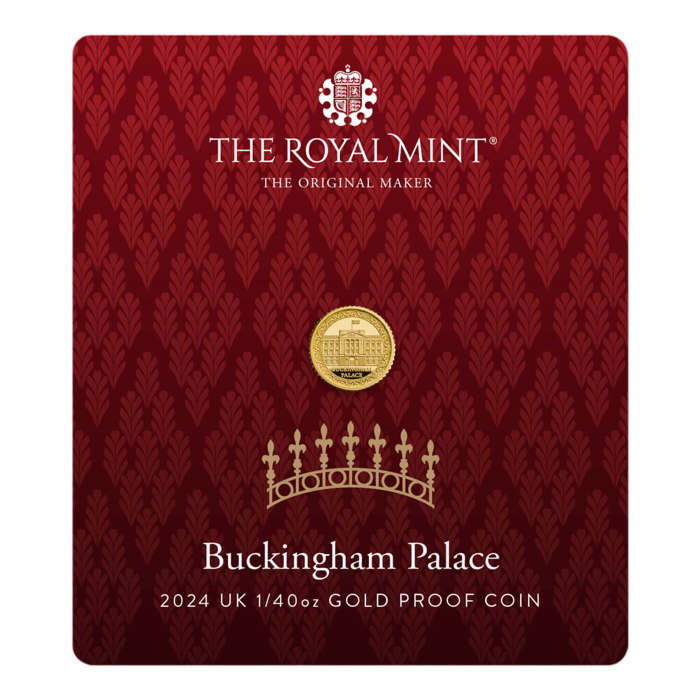 Buckingham Palace 2024 UK 1/40oz Gold Proof Coin